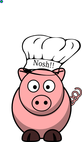 Pig Chef Clipart - Pig Clip Art (342x591), Png Download