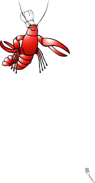 Crawfish Clip Art Small (312x597), Png Download