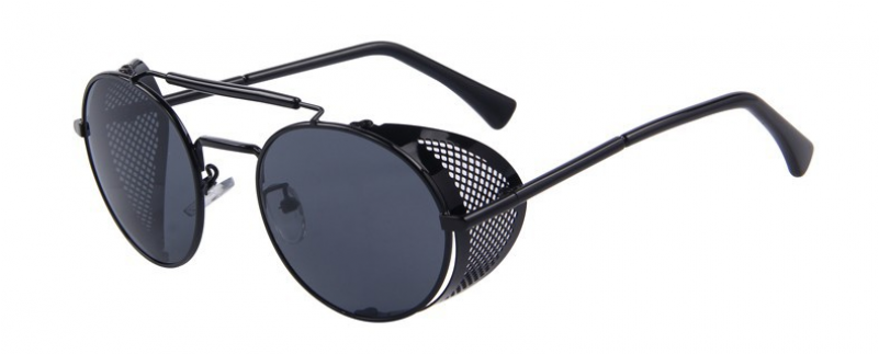 Merry's Men Women Retro Design Round Sunglasses Shields (800x800), Png Download
