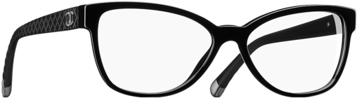 Cat Eye Acetate Eyeglasses With - Chanel (564x720), Png Download