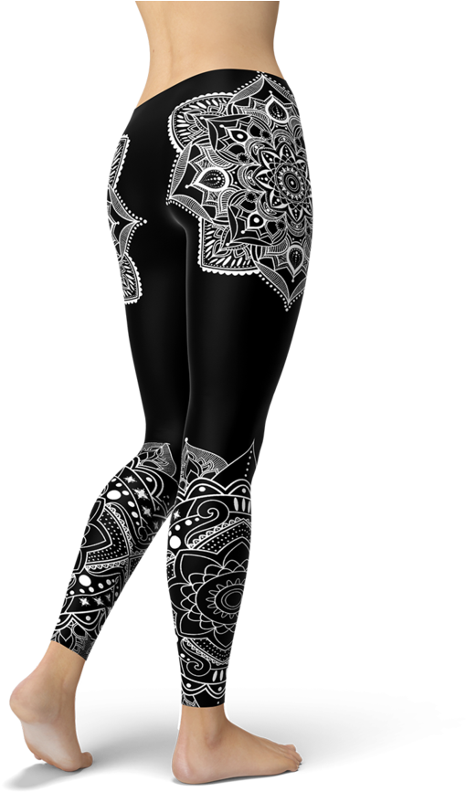 White Lotus Leggings - Leggings (900x900), Png Download