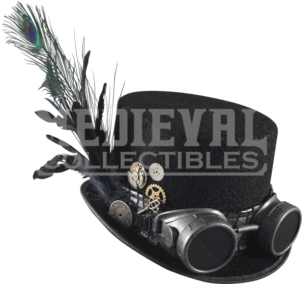Steampunk Oakley Goggle Top Hat - Steampunk Top Hats, Stempunk Shop, Steampunk Costumes, (598x598), Png Download