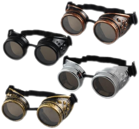 Vintage Steampunk Goggles - Men's Sunglass Steampunk Goggles (500x500), Png Download