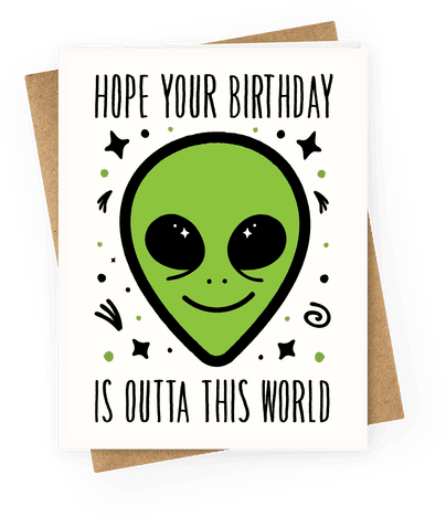 Hope Your Birthday Is Outta This World Greeting Card - Don T Be Upsetti Eat Some Spaghetti (484x484), Png Download