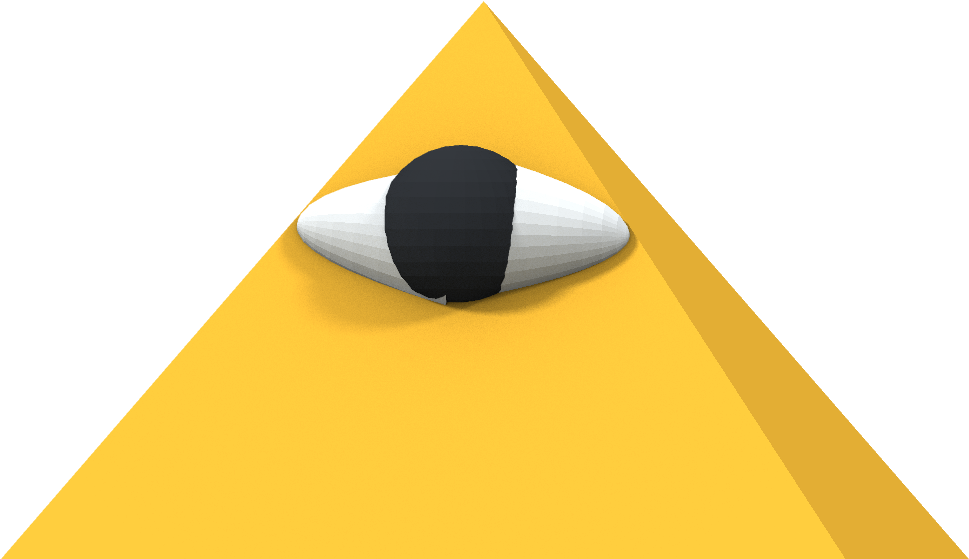 The All Seeing Eye 3d Model Obj Mtl Stl Wrl Wrz - Stl (1024x1024), Png Download