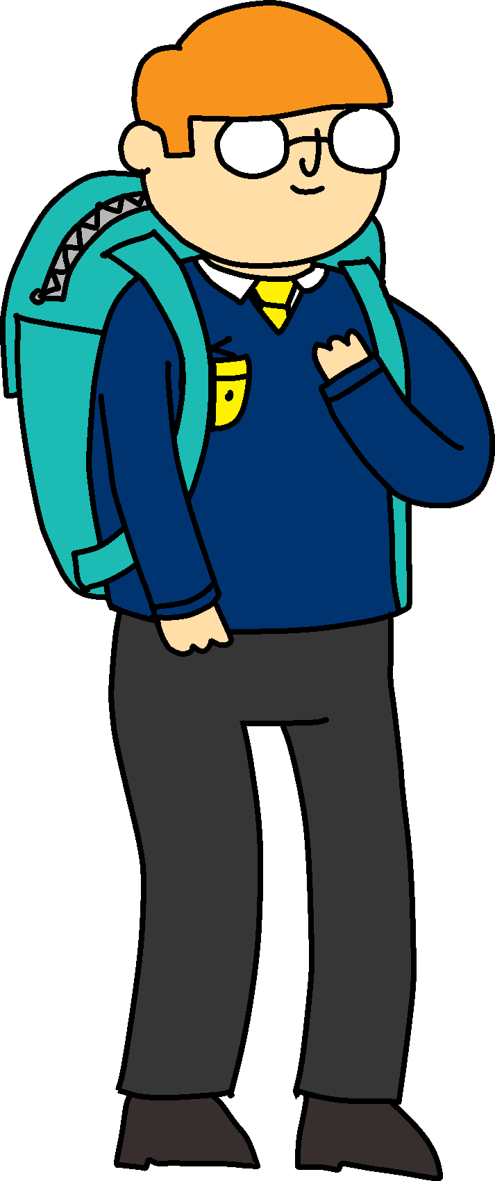 Making A Birthday Card - Cartoon (713x1701), Png Download