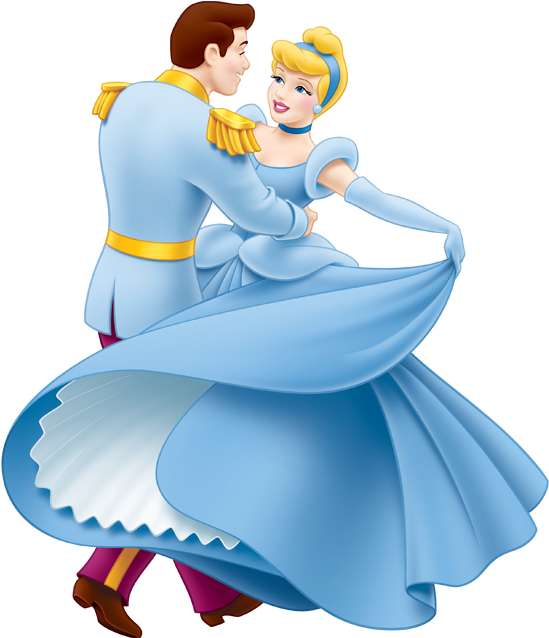 Cinderella Was So Happy Dancing With The Prince That - Princesa Disney Cenicienta Y Principe (566x660), Png Download