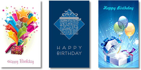 Happy Birthday Card Corporate (500x245), Png Download
