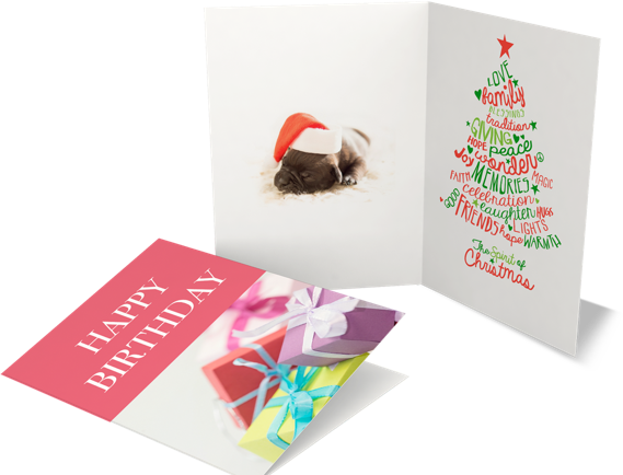 Greeting Cards - Einfache Weiße Frohe Weihnacht-gruß-karte Karte (569x434), Png Download