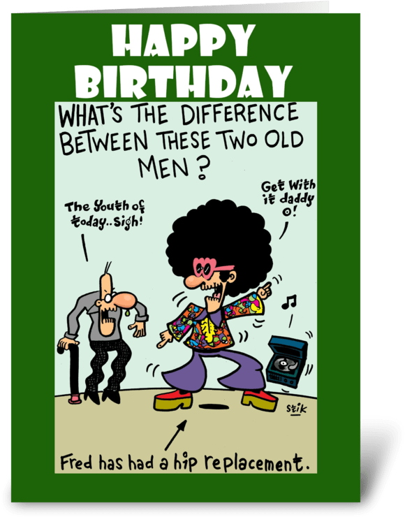 Hip Replacement Birthday Card Greeting Card - Happy Birthday Hip Replacement (700x792), Png Download