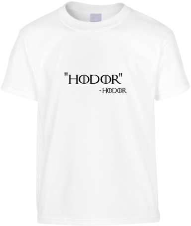 Hodor Hodor Game Of Thrones Funny T-shirt - Hodor Game Of Thrones (480x600), Png Download