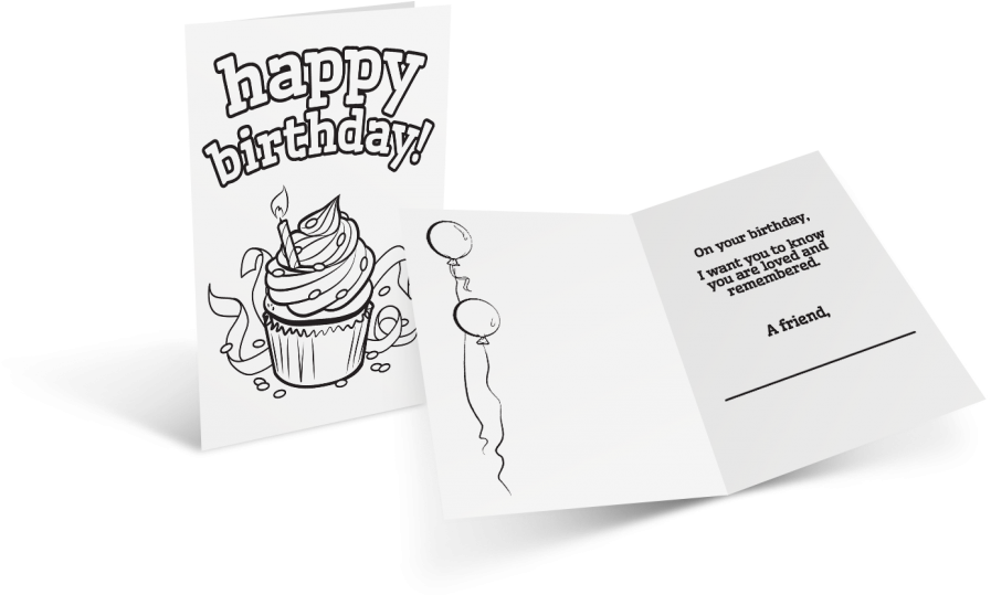 Download A Birthday Card To Give To One Of Our Guests - Cartoon (1024x548), Png Download