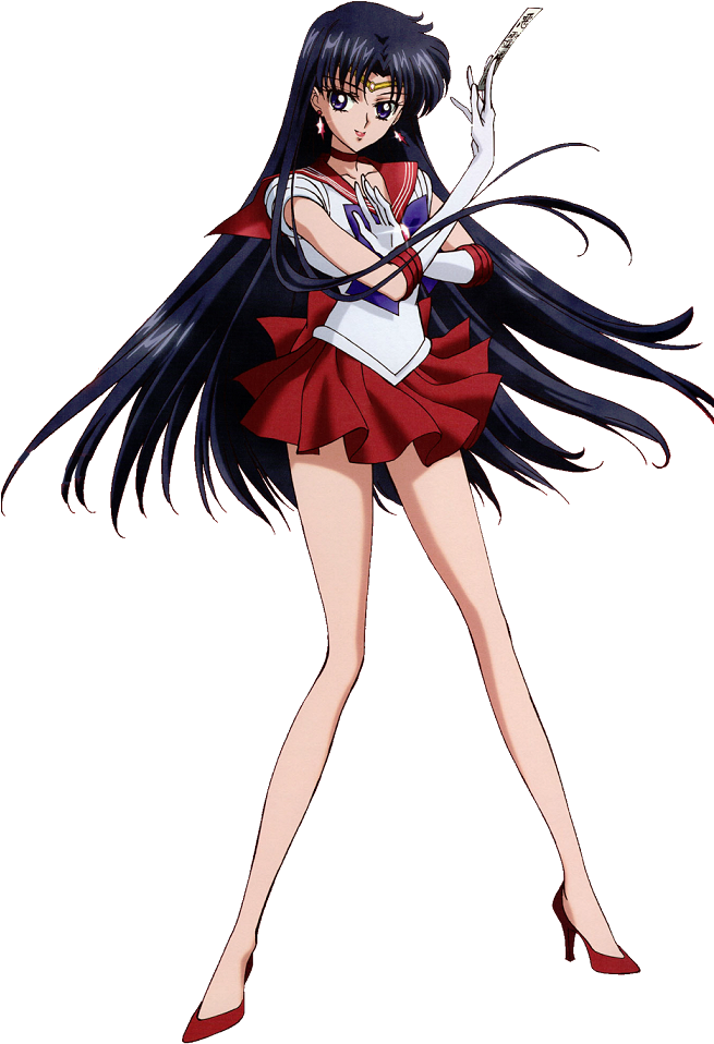 Rei Hino "sailor Mars" - Sailor Mars Crystal Png (654x979), Png Download