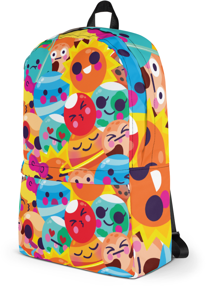 Starry Emoji Backpack (1000x1000), Png Download