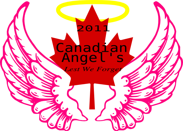 Canadian Wing Angel Halo 4 Clip Art At Clker - Angel Wings (600x432), Png Download