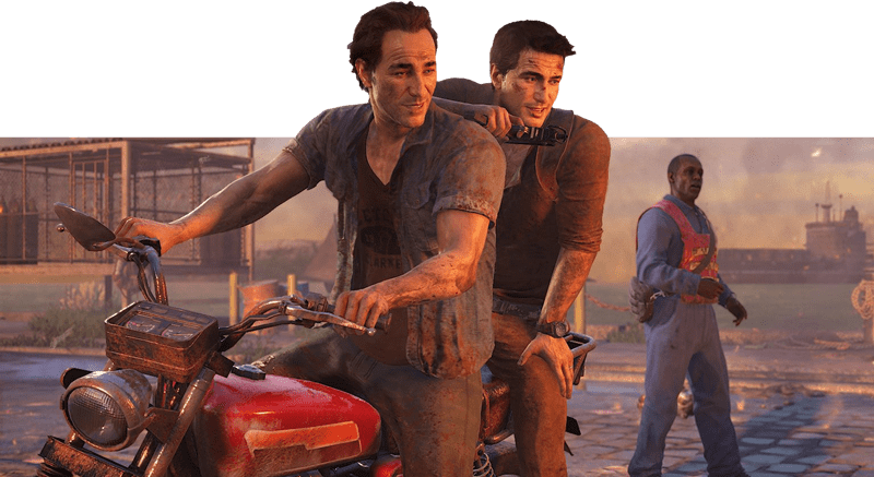 Nathan Drake A Sam Drake - Uncharted 4 Review (800x437), Png Download
