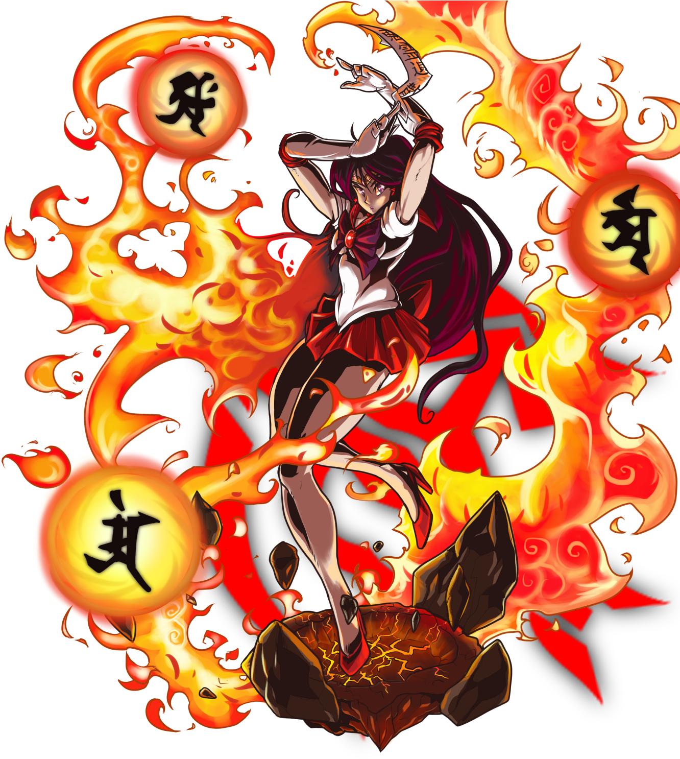 Bishoujou Senshi Sailor Mars - Fur (1344x1512), Png Download