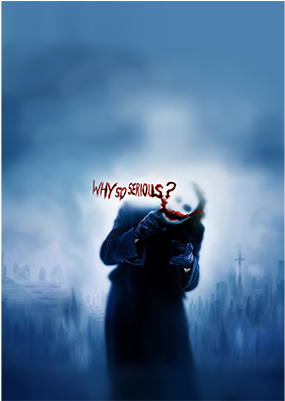 Why So Serious Mobile Case - Joker Heath Ledger Why So Serious (400x400), Png Download
