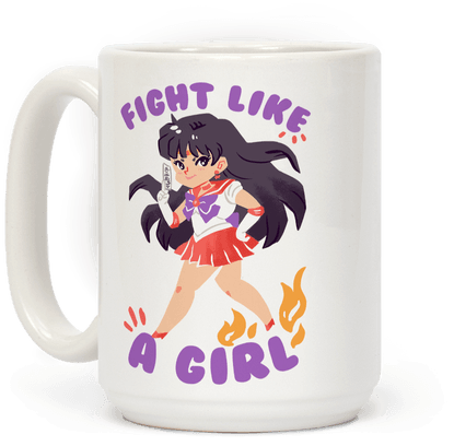 Browse Our Selection Of Sailor Mars Apparel, Mugs And - Sailor Mars Fight Like A Girl Shirt (484x484), Png Download