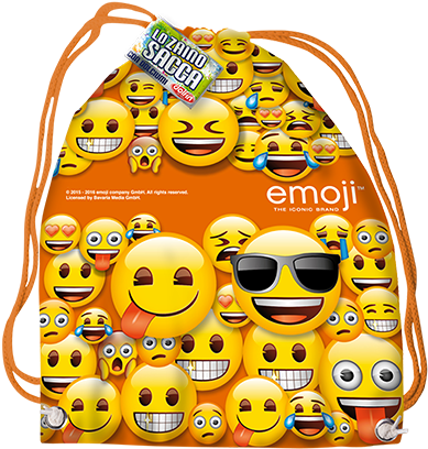 Licensed Backpack - Emoji - Barbie - Il Trenino Thomas - Smiley (410x480), Png Download