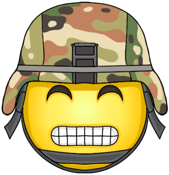 Soldiergridteeth Discord Emoji - Emoji Military (408x408), Png Download