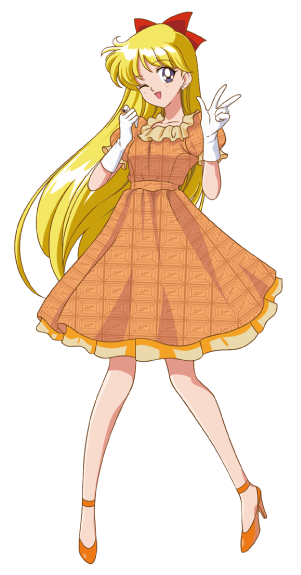 Praline Chocolat In The Image Of Sailor Venus - Sailor Moon Minako Png (301x575), Png Download
