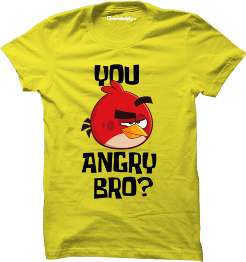 Angry Bird Tshirt - Mockup (500x533), Png Download