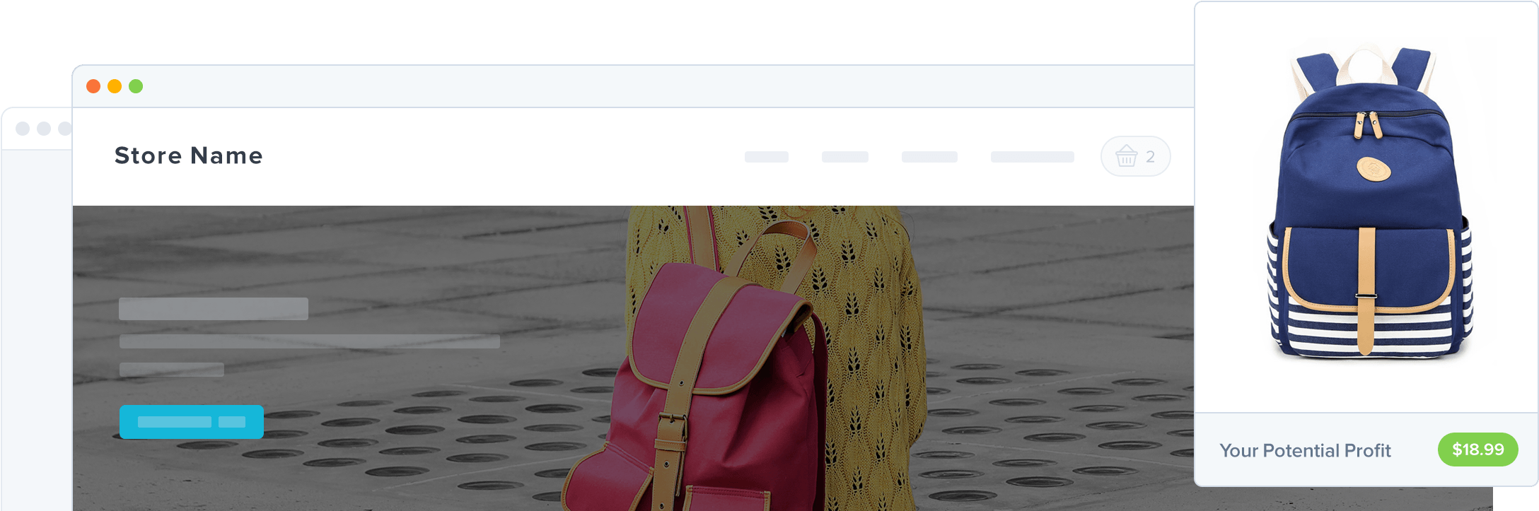 Download Dropshipping Backpacks Violet Mist Lightweight Casual Canvas