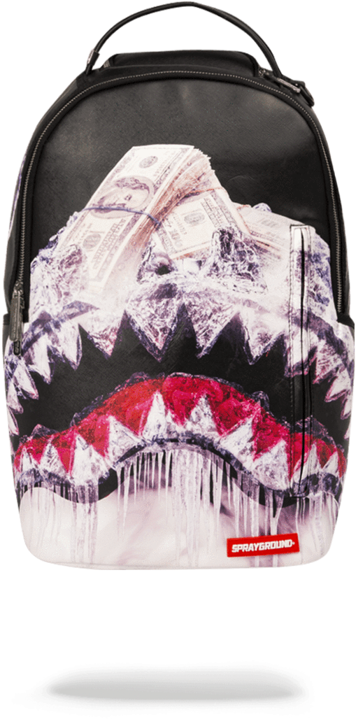Sprayground- Ice Shark Backpack - Sprayground Ice Shark (900x1148), Png Download