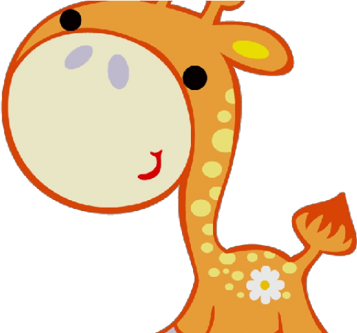 Giraffe Cartoon Pictures Cute - Look Mi Baby Giraffe Nice Aluminium Sports Water Bottle (640x480), Png Download