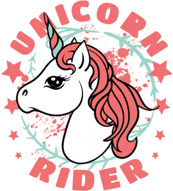 Unicorn Rider - Unicorn (360x460), Png Download