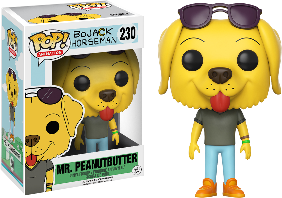 Mr Peanutbutter Funko Pop Vinyl Figure - Bojack Horseman Funko Pop (1129x792), Png Download