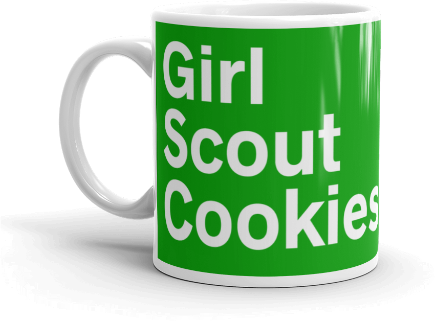 Girl Scout Cookies Colorblock 11 Ounce Cannabis Mug - Nardo Grey Color Code (1000x1000), Png Download