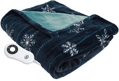 Silky Plush Heated Electric Throw - Serta Silky Plush Blanket (500x326), Png Download