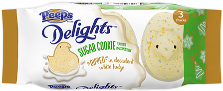 Peeps Delights Sugar Cookie Marshmallow Chicks 3-pack - Pumpkin Spice Peeps (500x500), Png Download
