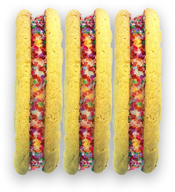 Two Of Our Soft Sugar Cookies Filled With Our Fluffy - Sugar Cookie (400x400), Png Download