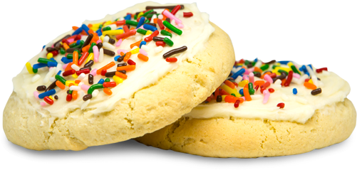 Sugar Cookie With Buttercream - Cookie (600x648), Png Download