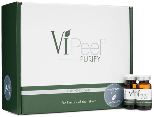 Acne Scars And Skin Damage - Vi Peel (626x547), Png Download