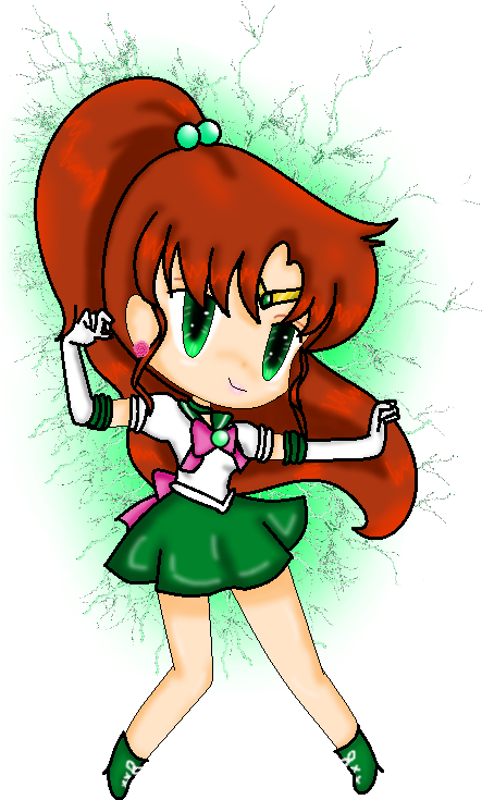 Sailor Moon Images Sailor Jupiter Chibi Wallpaper And - Anh Chibi Thuy Thu Mat Trang (442x768), Png Download