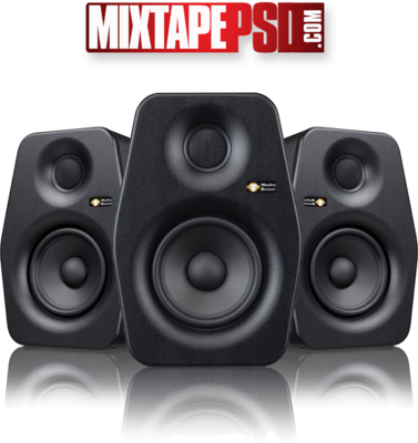 Studio Speaker Png Psd Detail - Monkey Banana Turbo 5 Black (377x400), Png Download