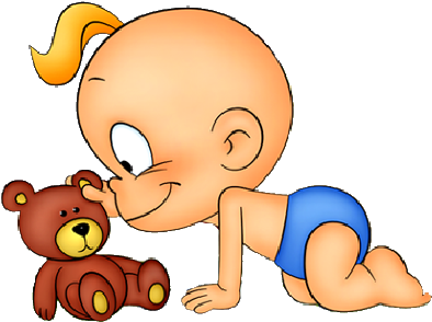 Baby Playing Images Are On A Transparent Background - Funny Cartoon Baby Gif (400x400), Png Download