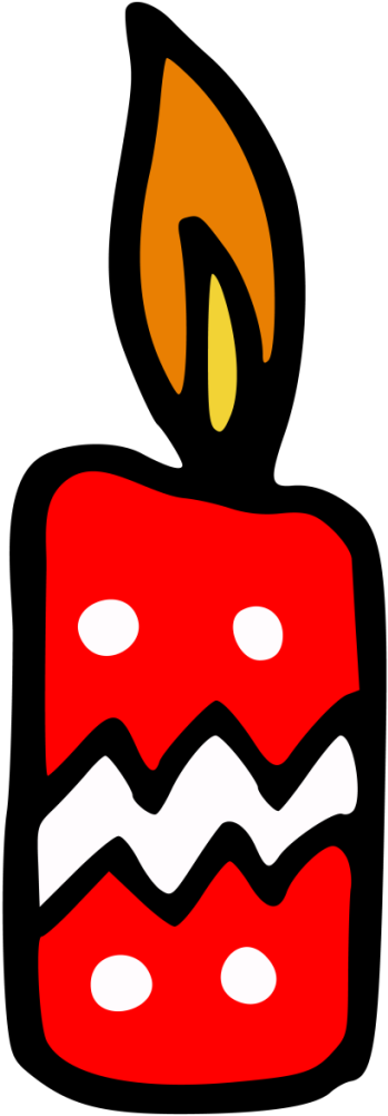 Hand Painted A Red Candle In Winter With Transparent - Vela Roja (1024x1024), Png Download