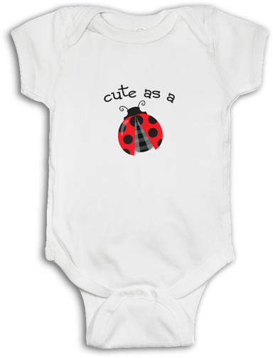 Cute Baby Onesie 'cute As A - Infant Bodysuit (600x600), Png Download
