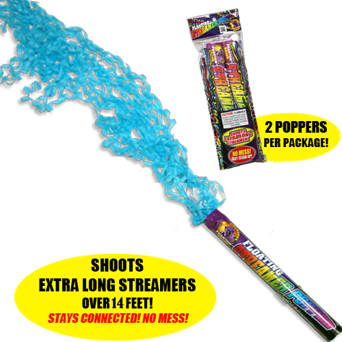 Floating Streamer Popper - Fireworks (500x500), Png Download