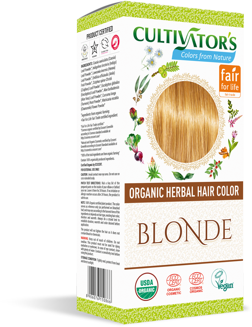 Organic Hair Color - Cultivators Organic Hair Color Henna (900x1115), Png Download