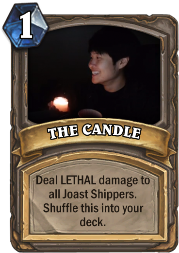 Just A Meme Btw - Hearthstone Card Design (400x543), Png Download