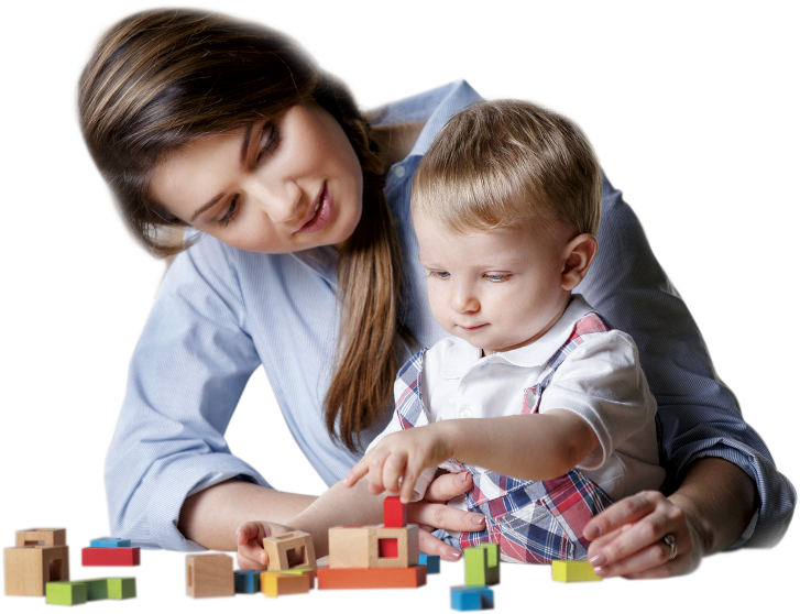 Happy Children Makes Happy Parent That's Our Commitment - Mother Playing With Her Baby (748x600), Png Download