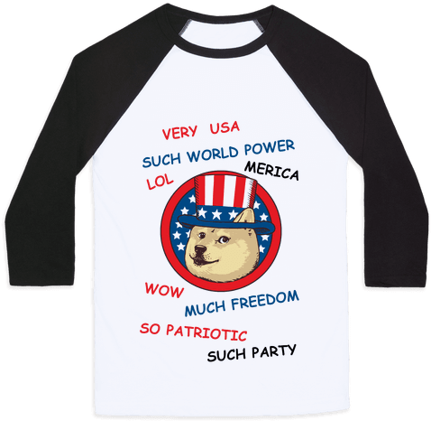 American Doge Baseball Tee - Jojo Bizarre Adventure Shirt (484x484), Png Download