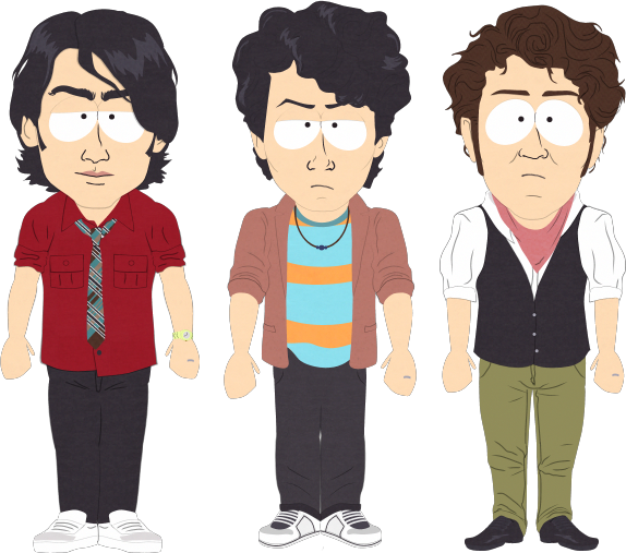Jonas Brothers - Jonas Brothers South Park (574x507), Png Download