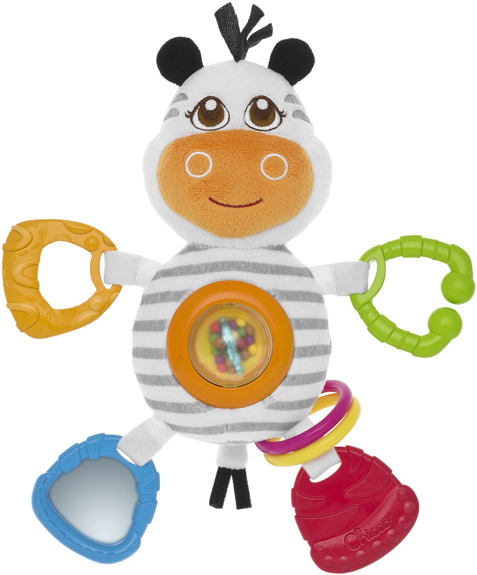 Baby Senses Stroller Toy Mrs - Chicco Mrs.zebra (1280x1280), Png Download